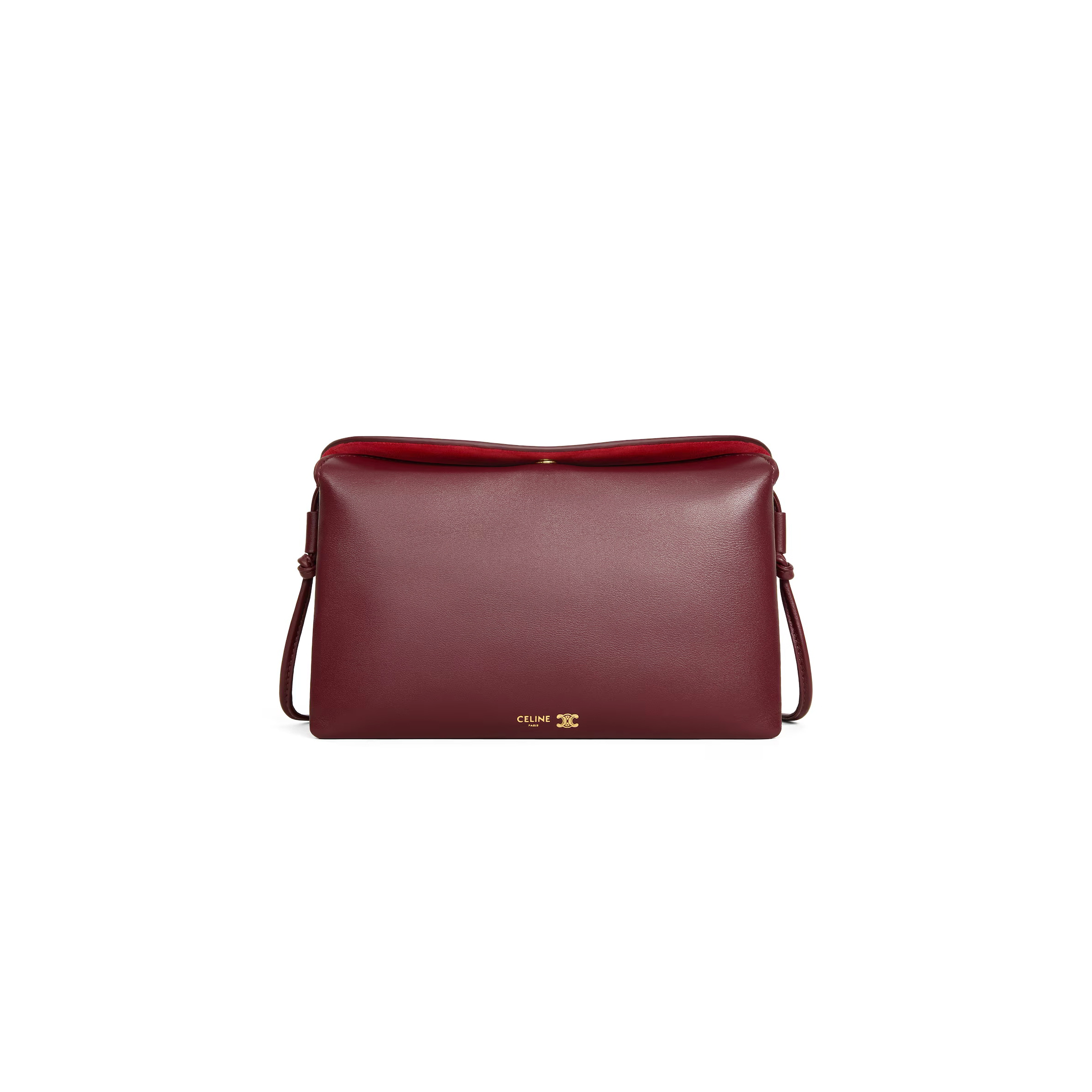 Ce1i*e trio flap in smooth lambskin 10p862o86.28po (22.5*13*3.5cm)